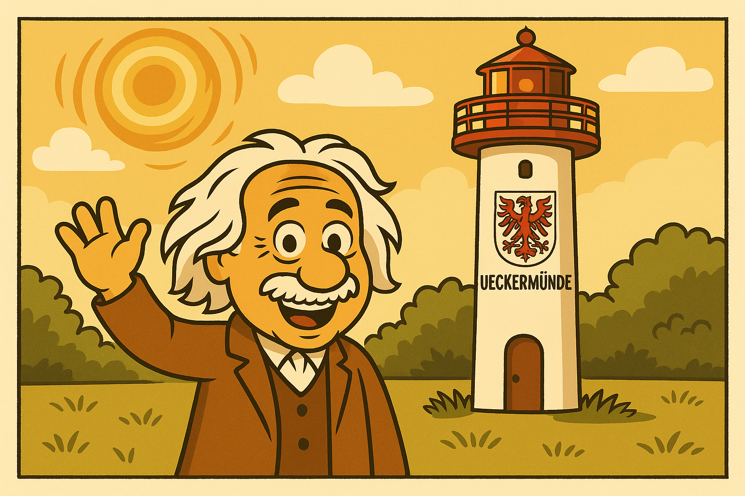 Albert ist zufrieden.